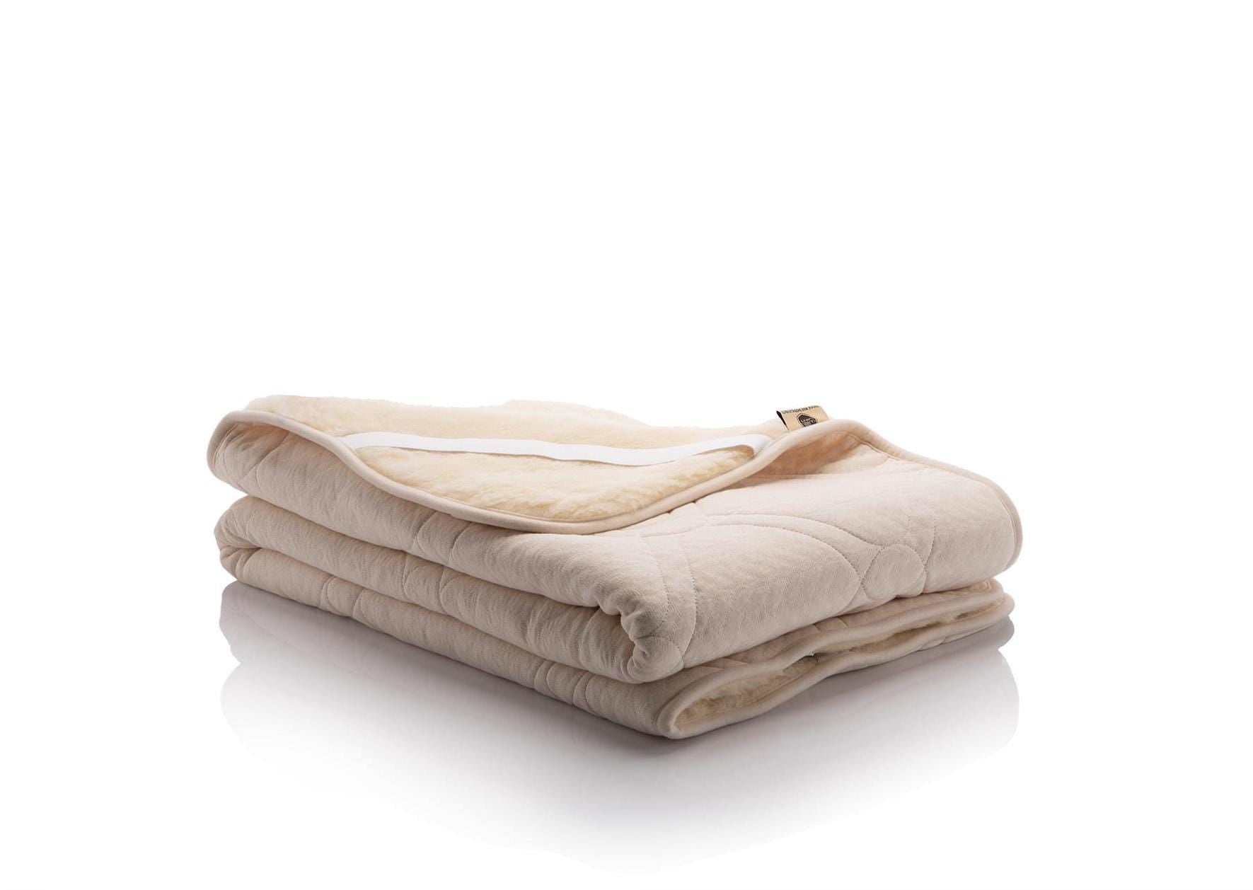 2 sides hemp and merino wool mattress pad, topper, protector. Handmade by Woolland 