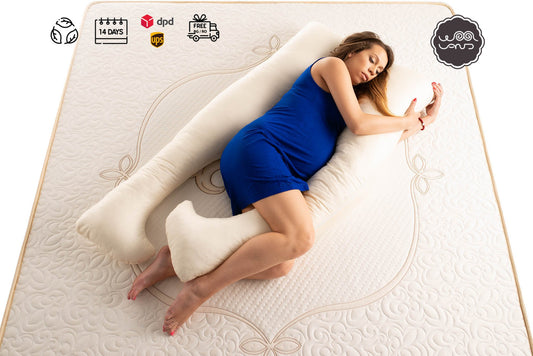 The Woolland  Natural wool pregnancy pillow