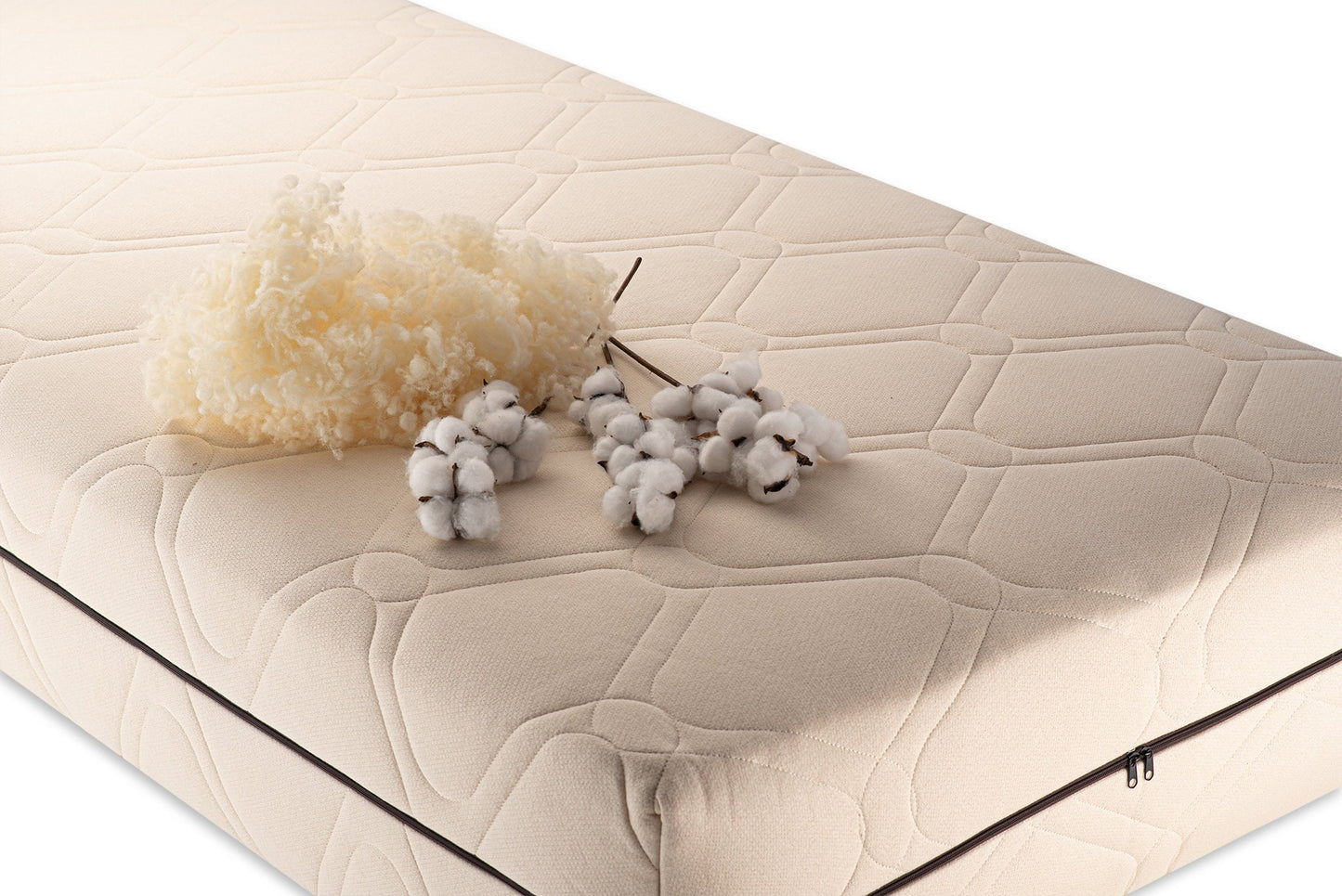 The woolland Organic cotton and wool mattress cover EU size