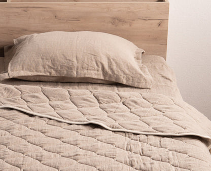 Oxford design Natural linen pillow case, US sizes