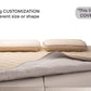 Wool and Linen Mattress Cover, US Sizes