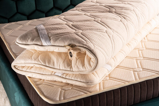 Wool Mattress Topper – Organic Cotton & Hemp cover, EU and UK sizes
