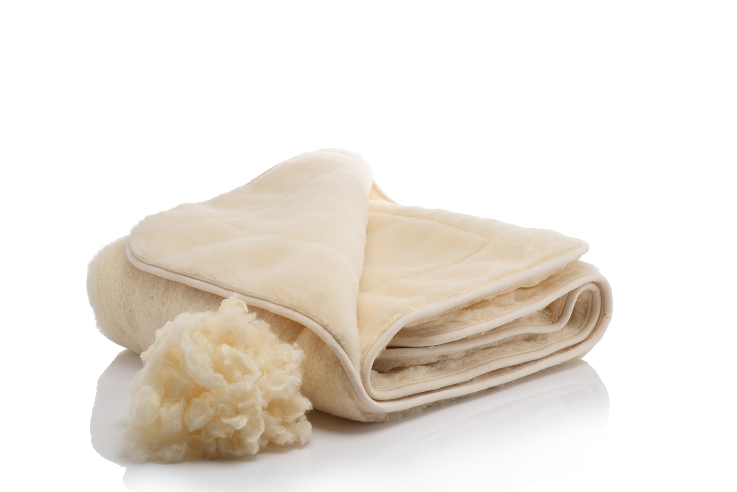 Decke aus Merinowolle – zweiseitig