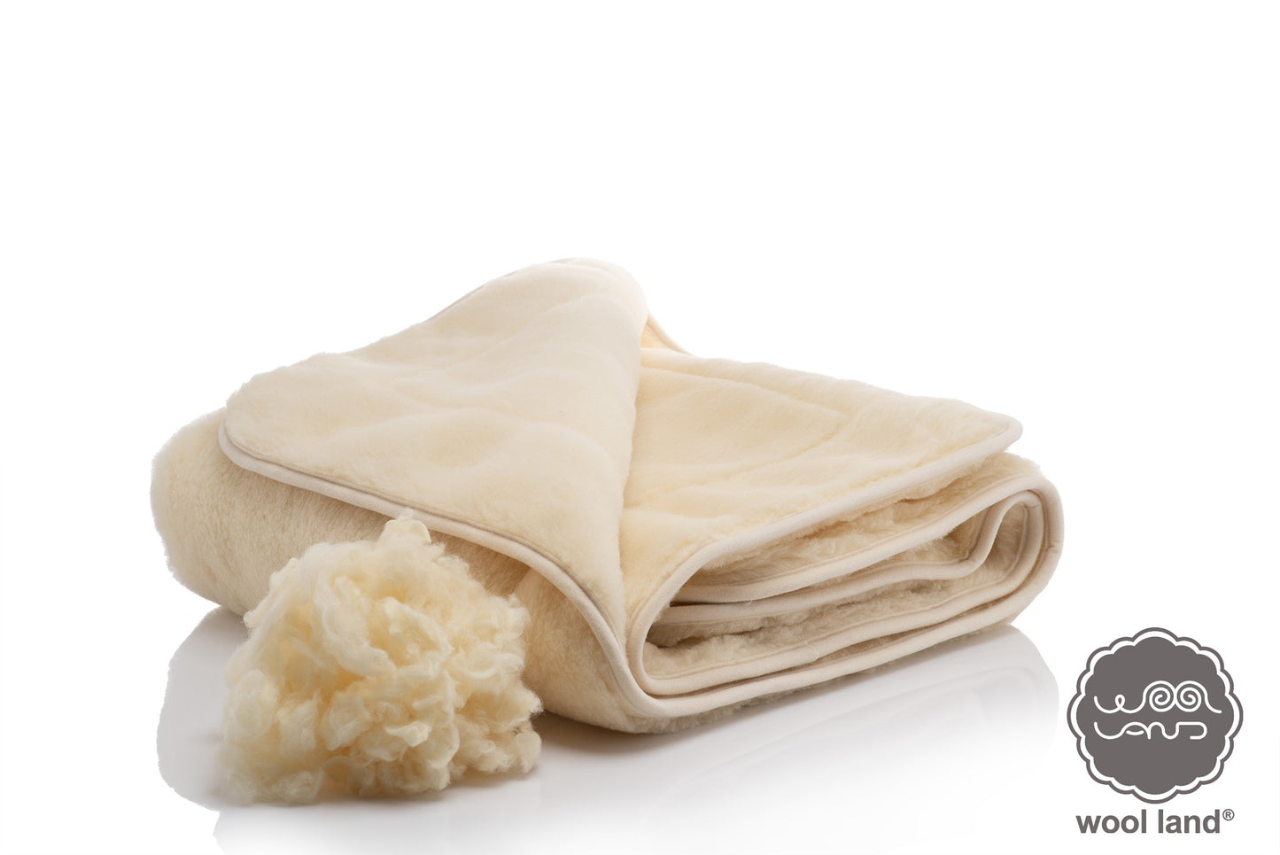 Decke aus Merinowolle – zweiseitig