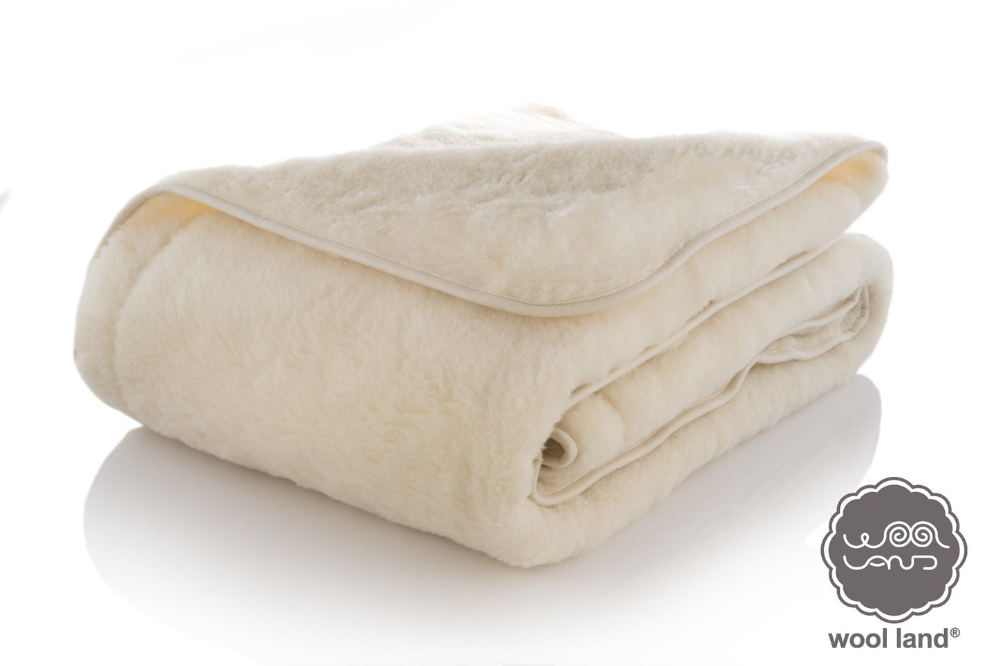 Decke aus Merinowolle – zweiseitig