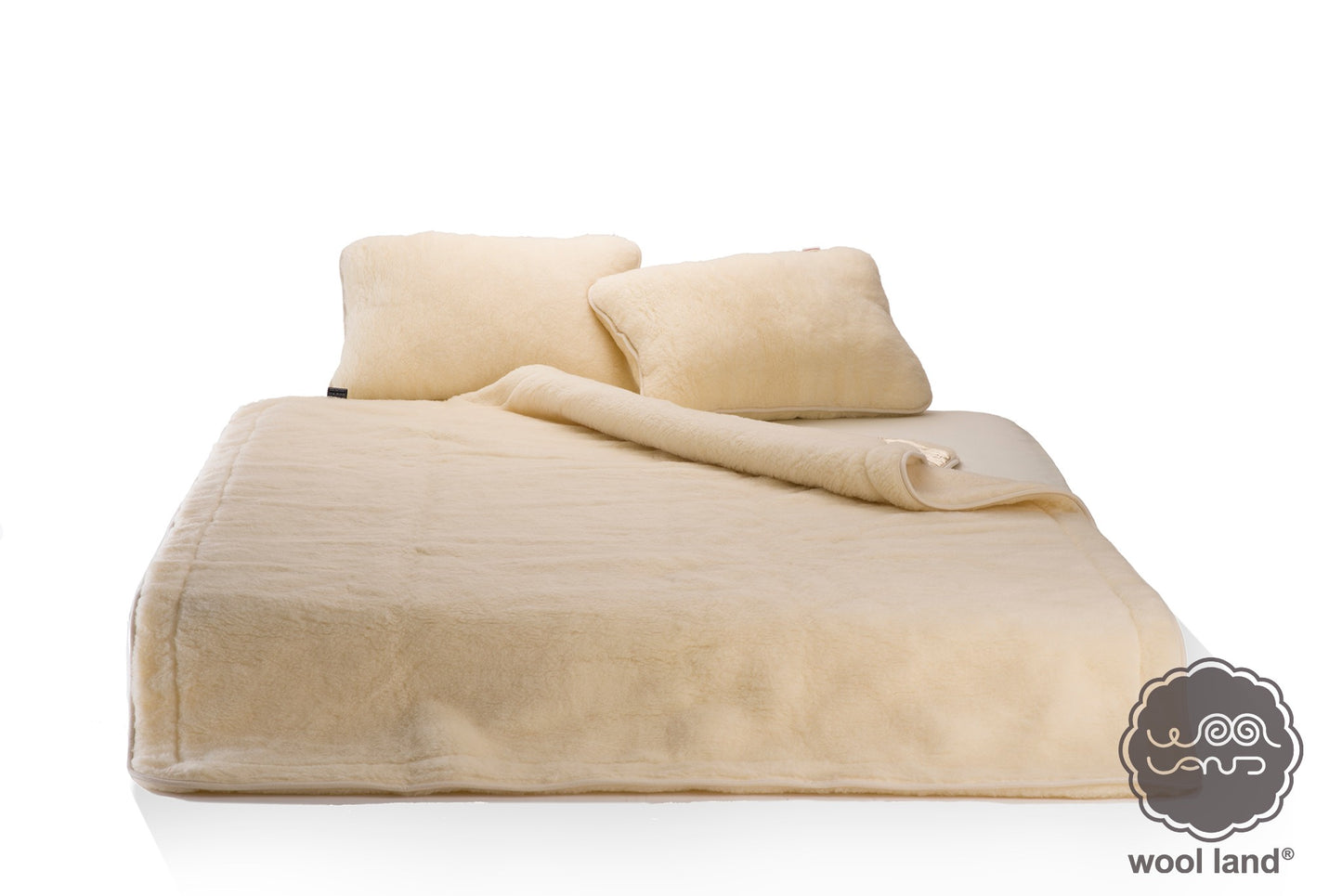 Decke aus Merinowolle – zweiseitig